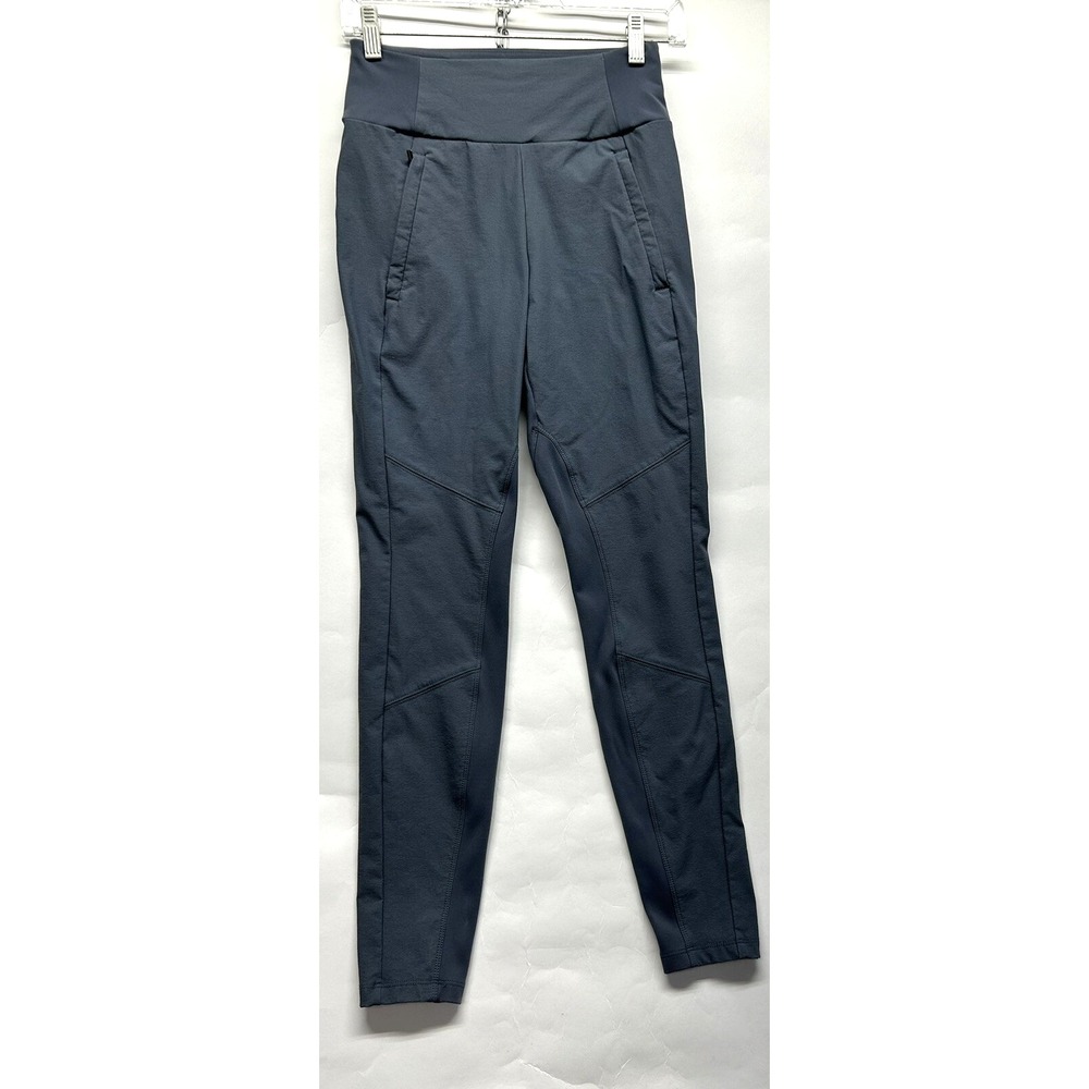 Athleta Hybrid Tight With Stash Pocket Womens Grey Size 2 Pants (E7)